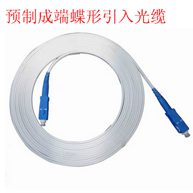 Prefabricated end butterfly - shaped introduction cable